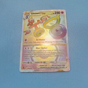 Unown vstar pokemon card rainbow